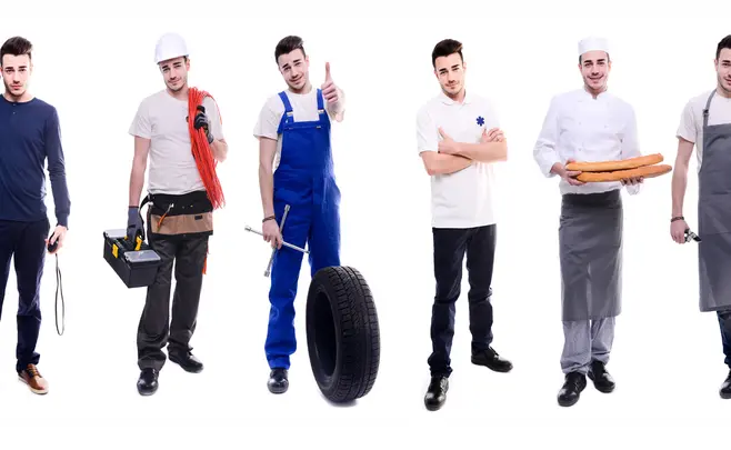 Fotograf, elektryk, mechanik, piekarz. Podmioty gospodarki narodowej