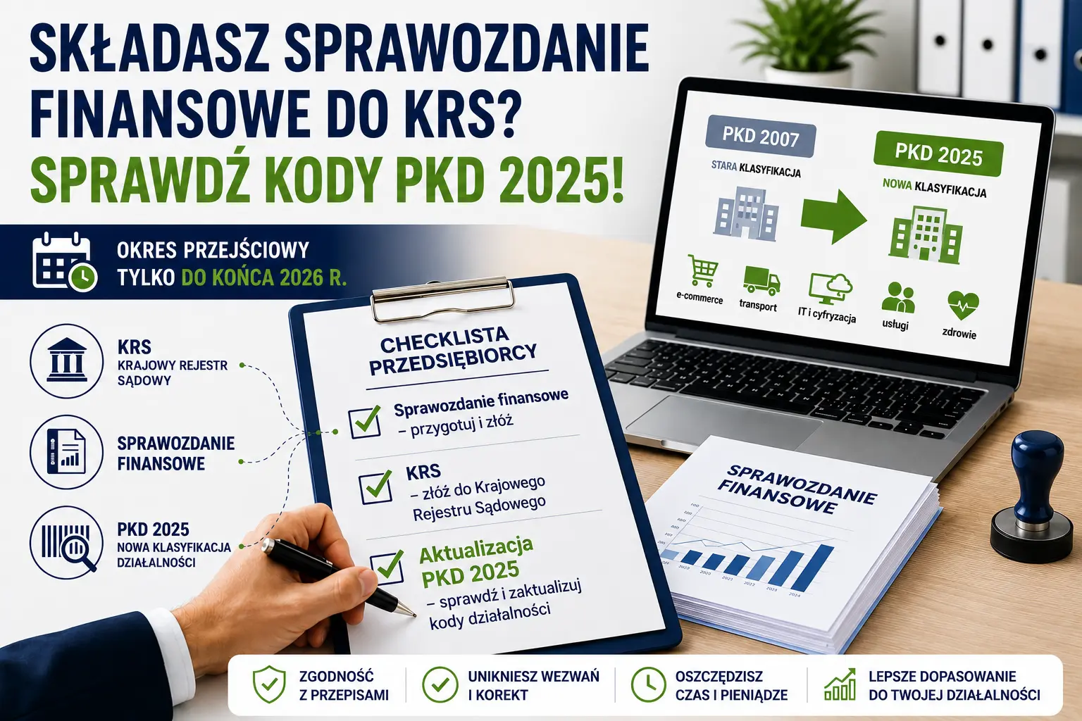 Zdjęcie z informacją: Sprawdź kody PKD 2025