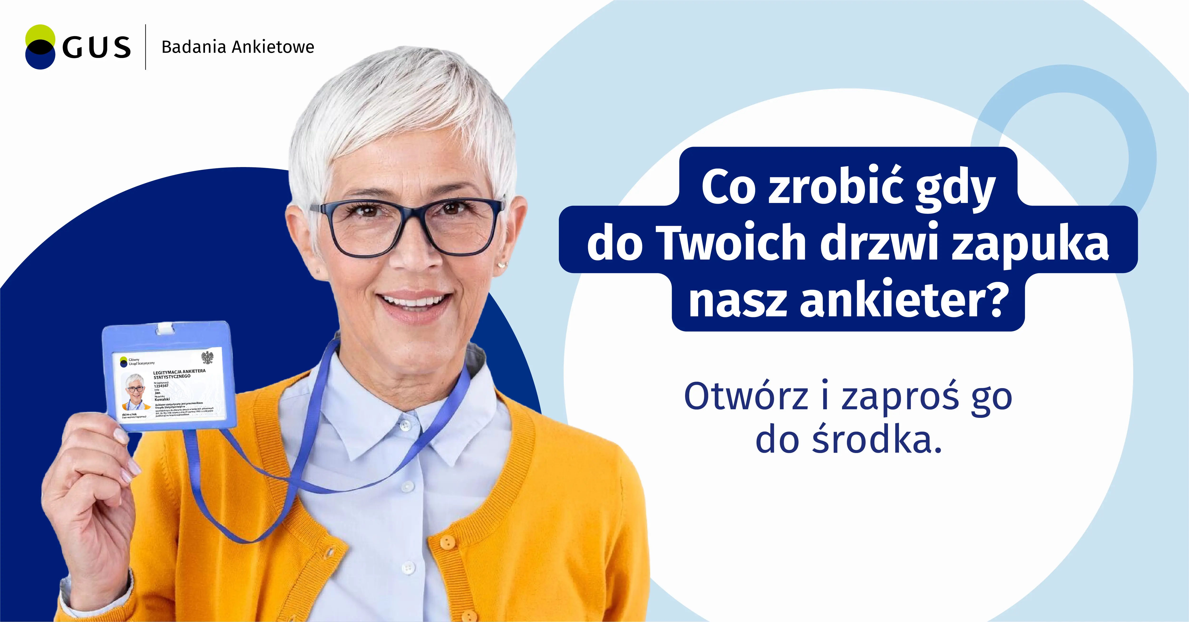 Zdjęcie Ankieterki z legitymacją
