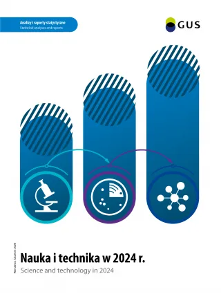 Powiększ obraz: Cover of the publication Science and technology in 2024 